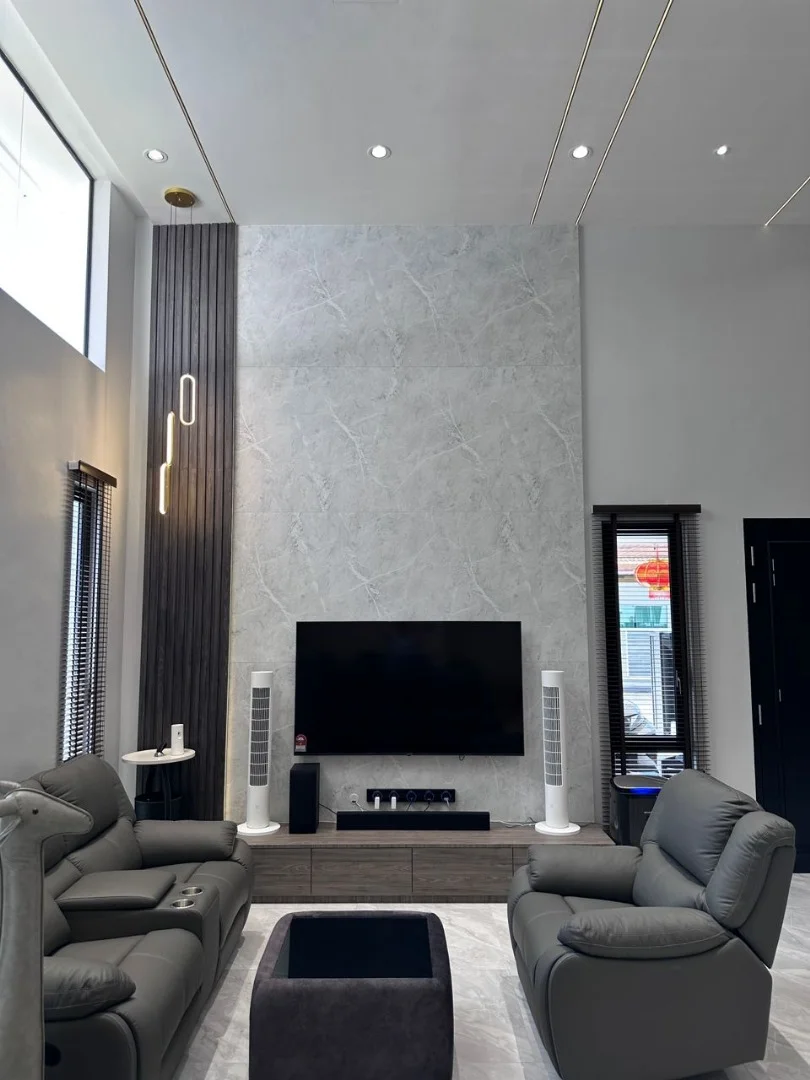 Marble TV Feature Wall